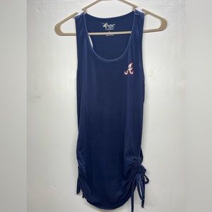 Atlanta Braves Baseball racerback tank women’s large cinched adjustable sides